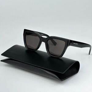 NEW Saint Laurent SL641 001 Black Cat Eye Unisex Sunglasses